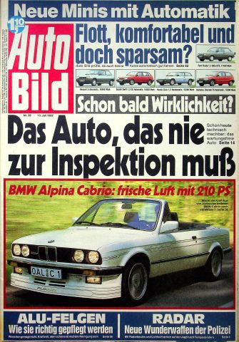Deckblatt Auto Bild (29/1987)